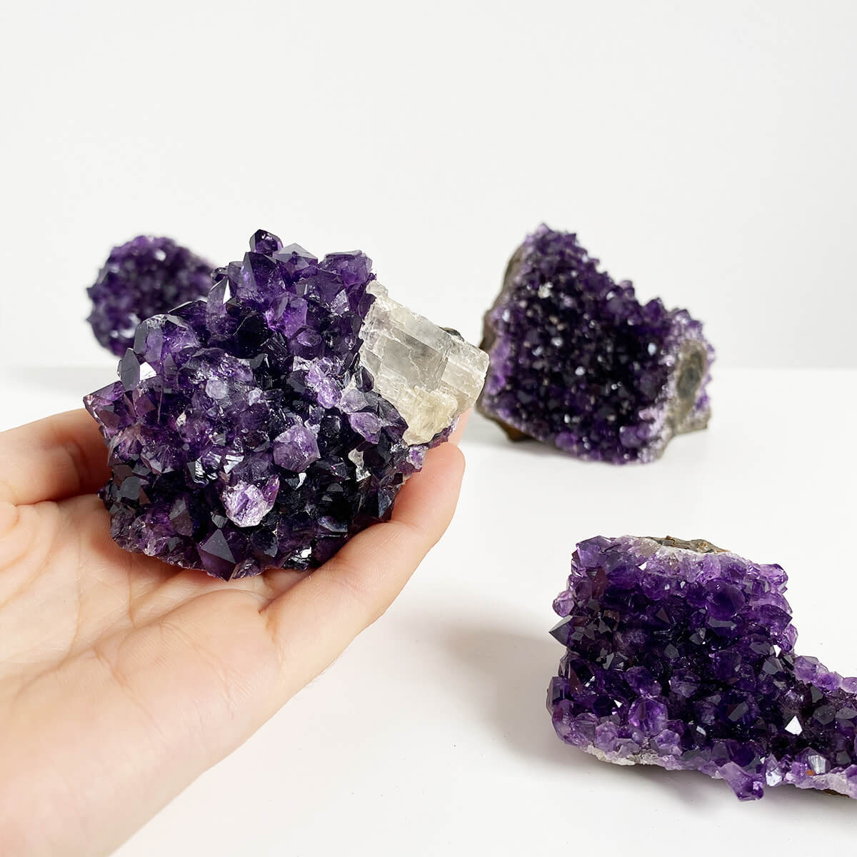 drusa de amatista pequeña extra