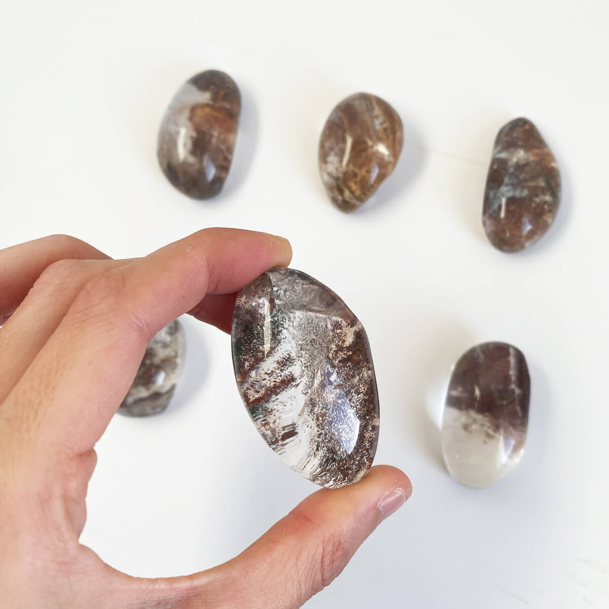 rodado de cuarzo chamánico mediano
