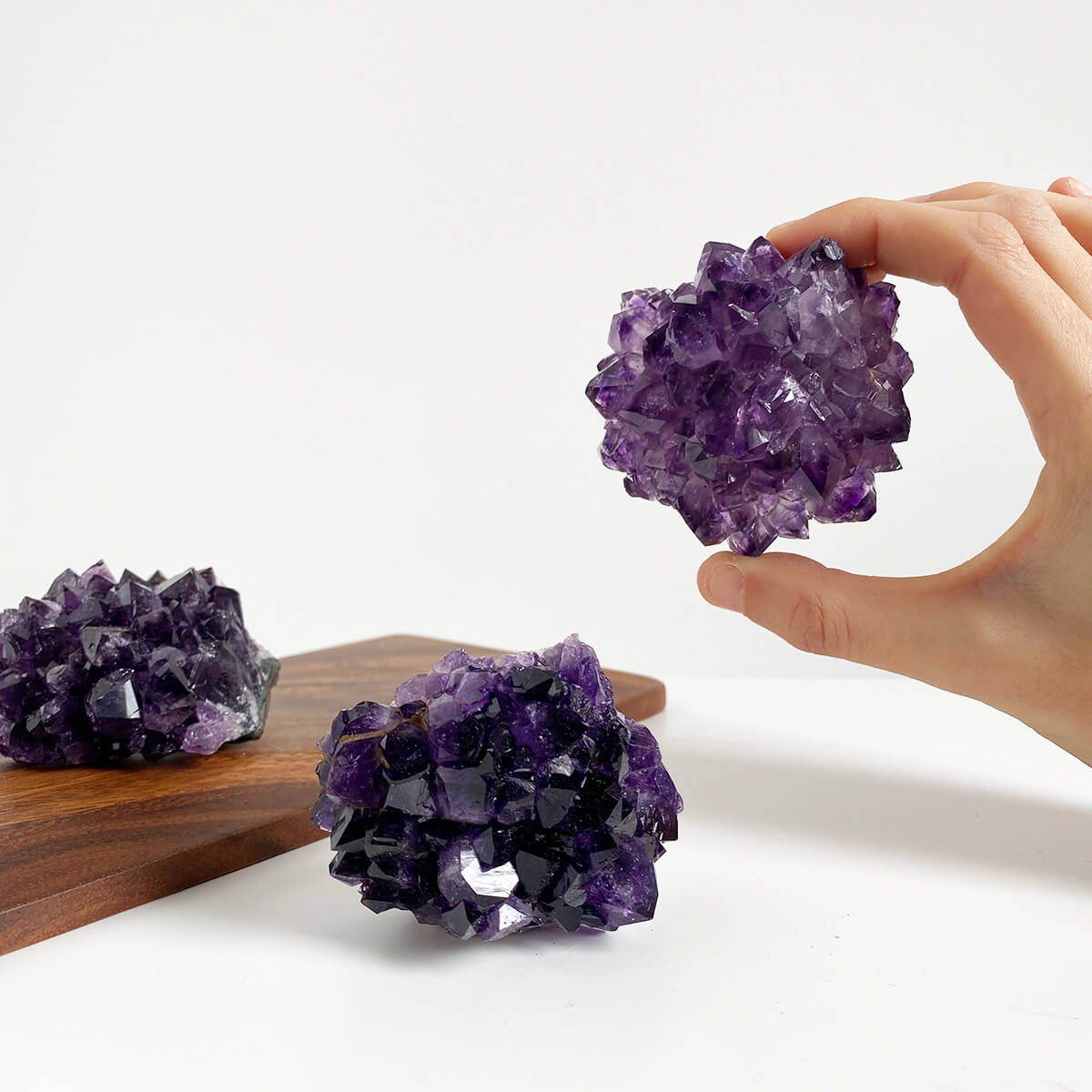 rosetón de amatista