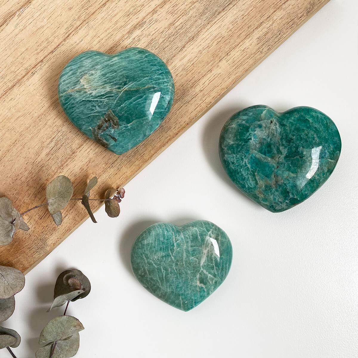 corazón de amazonita grande