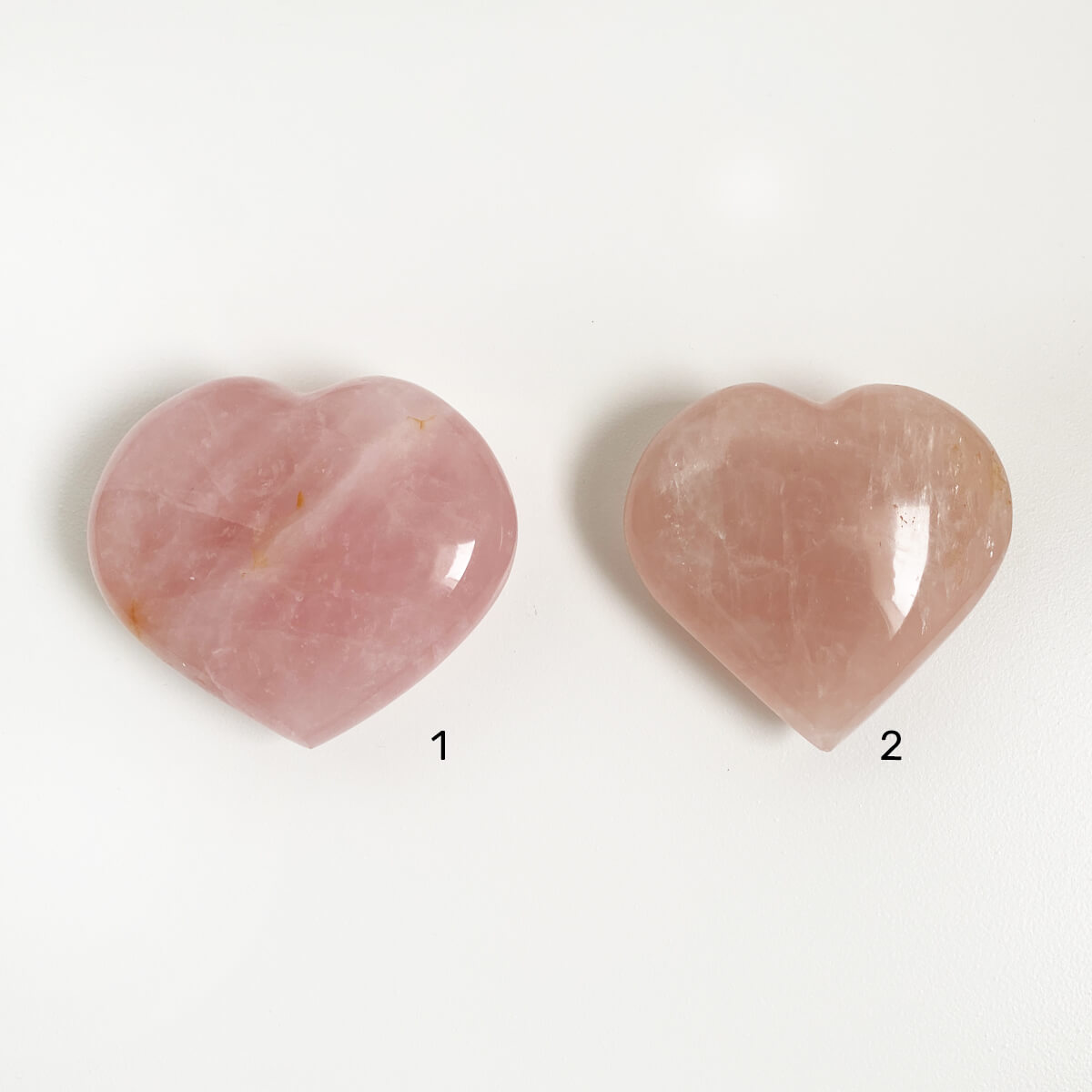 corazón de cuarzo rosa grande 1