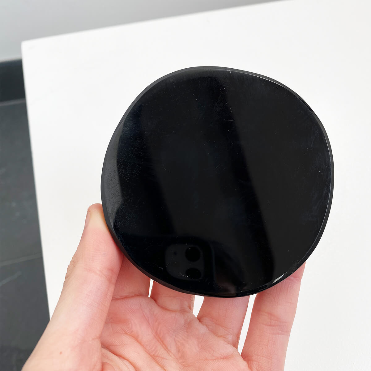 placa de obsidiana negra