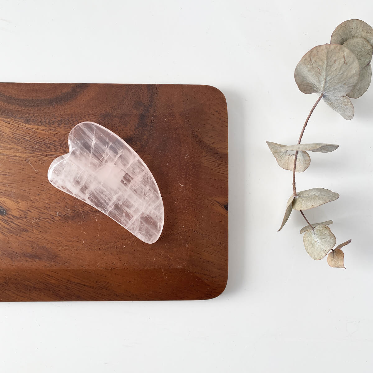 Gua-sha cuarzo rosa pequeño