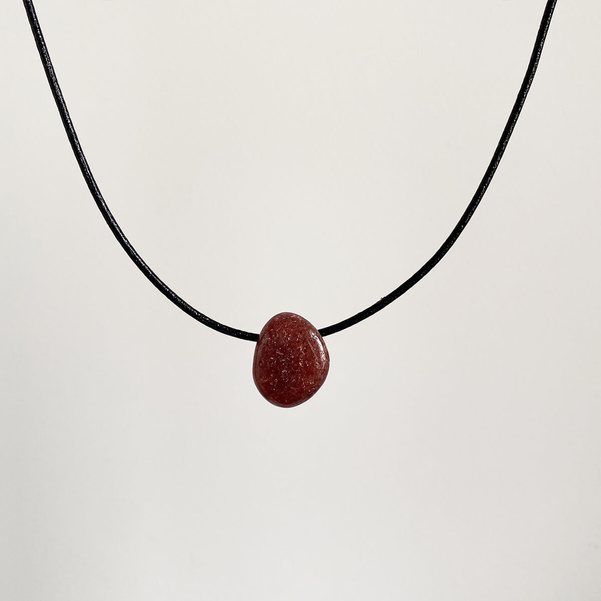 colgante de cuarzo fresa