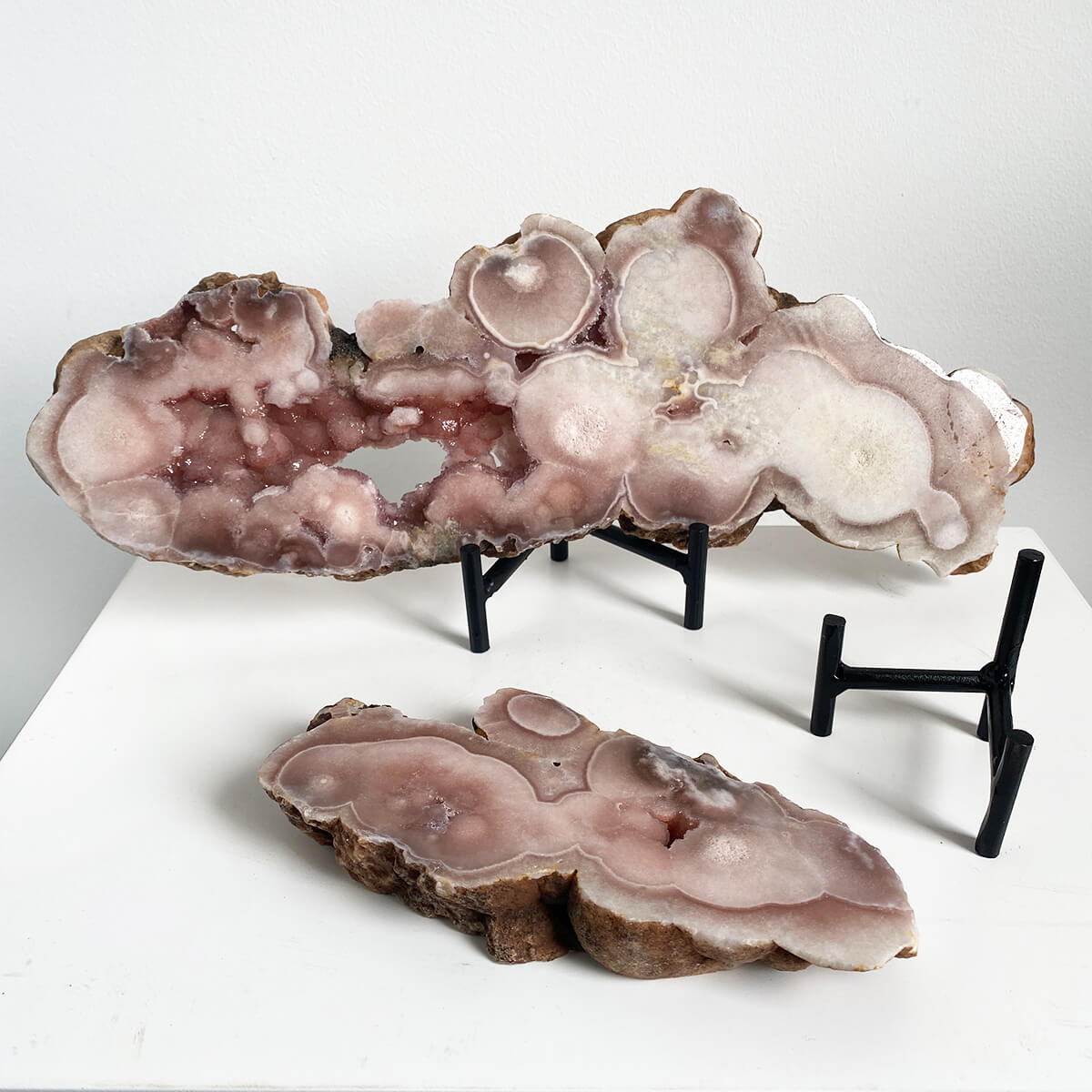 placas de amatista rosa