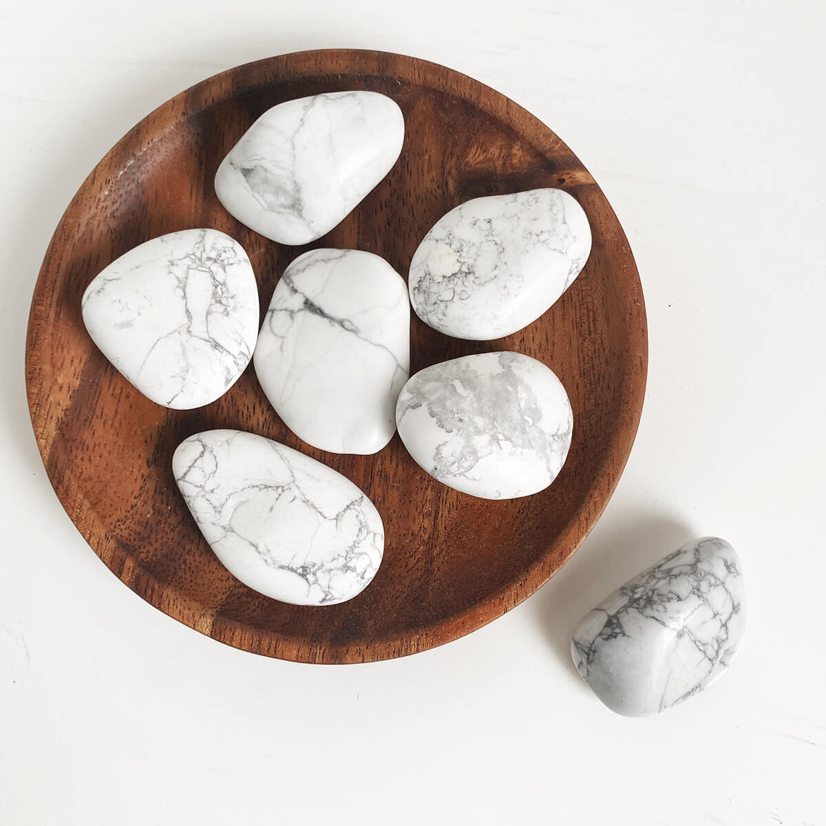 rodado de howlita grande