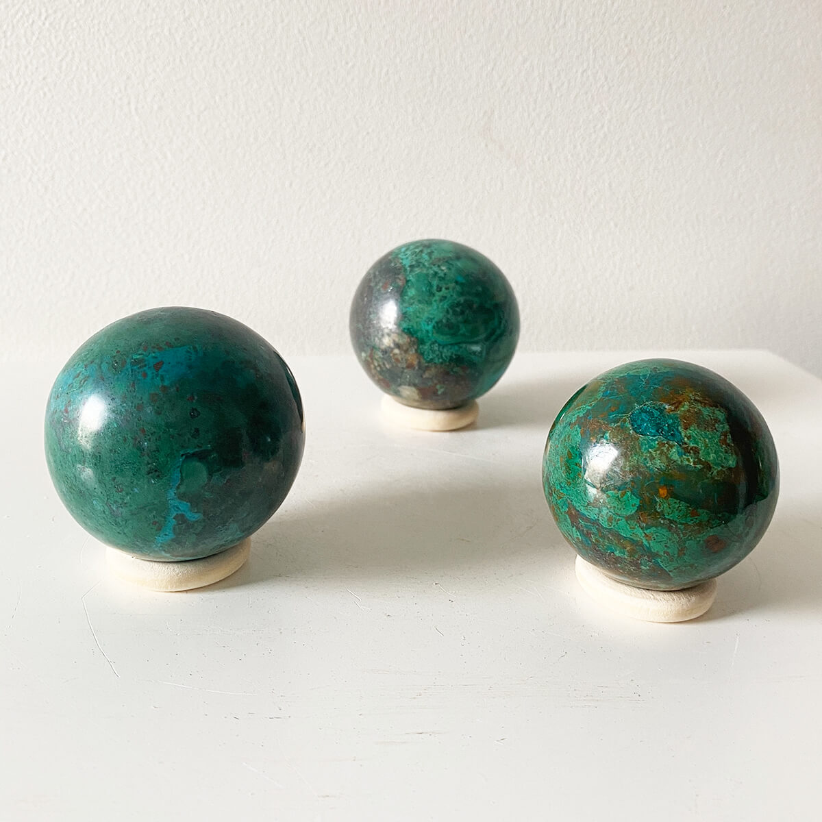 Esfera de crisocola mediana