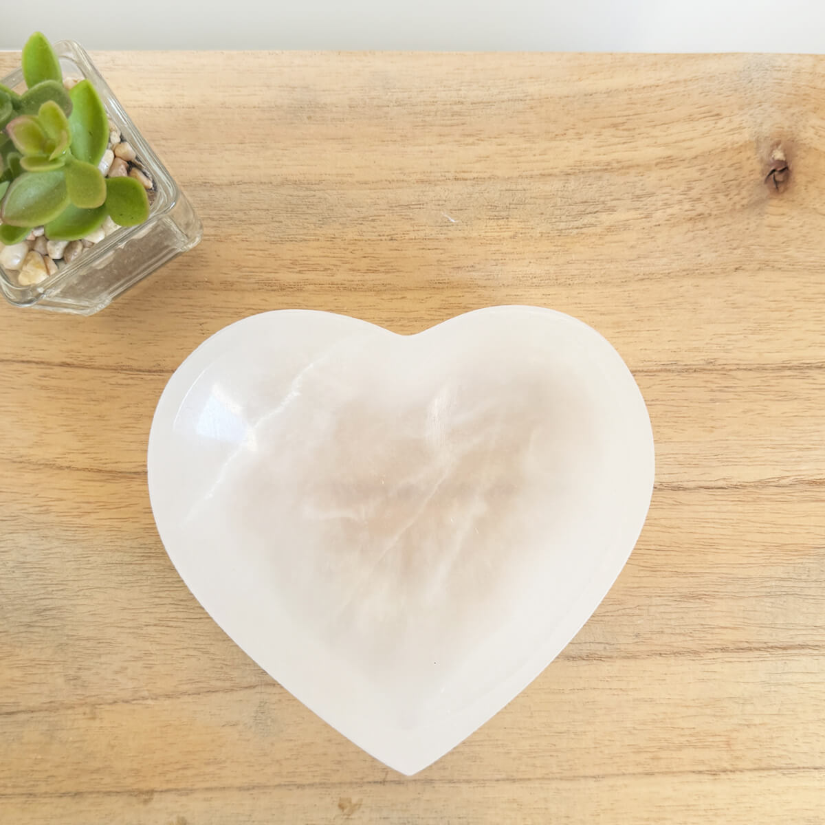 Bandeja de selenita corazón mediano-2