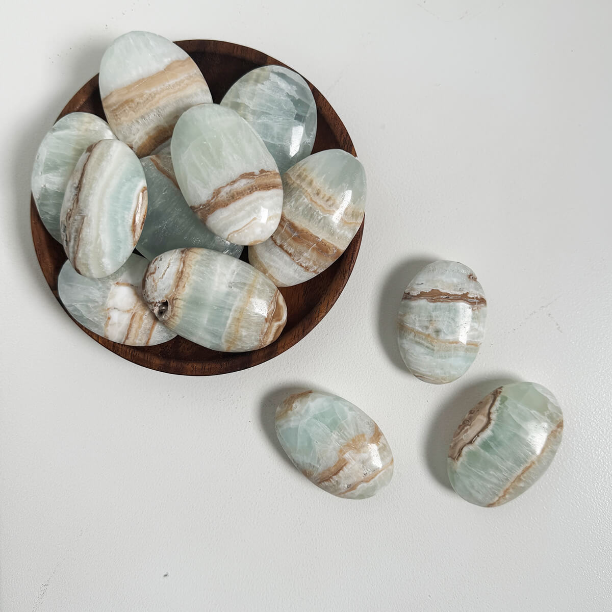 Rodado de calcita caribe mediano