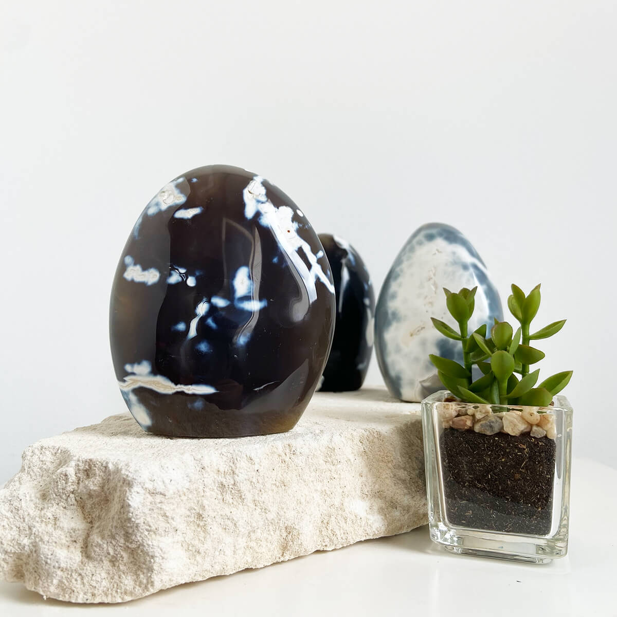 monolito de ágata orca