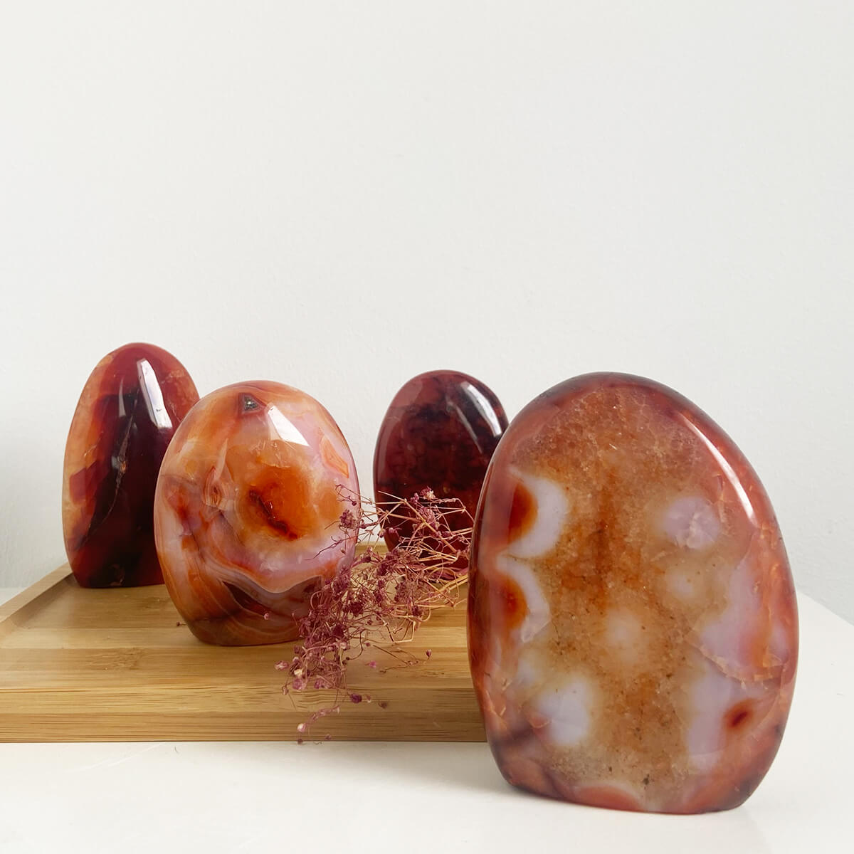 Monolito de ágata cornalina mediana