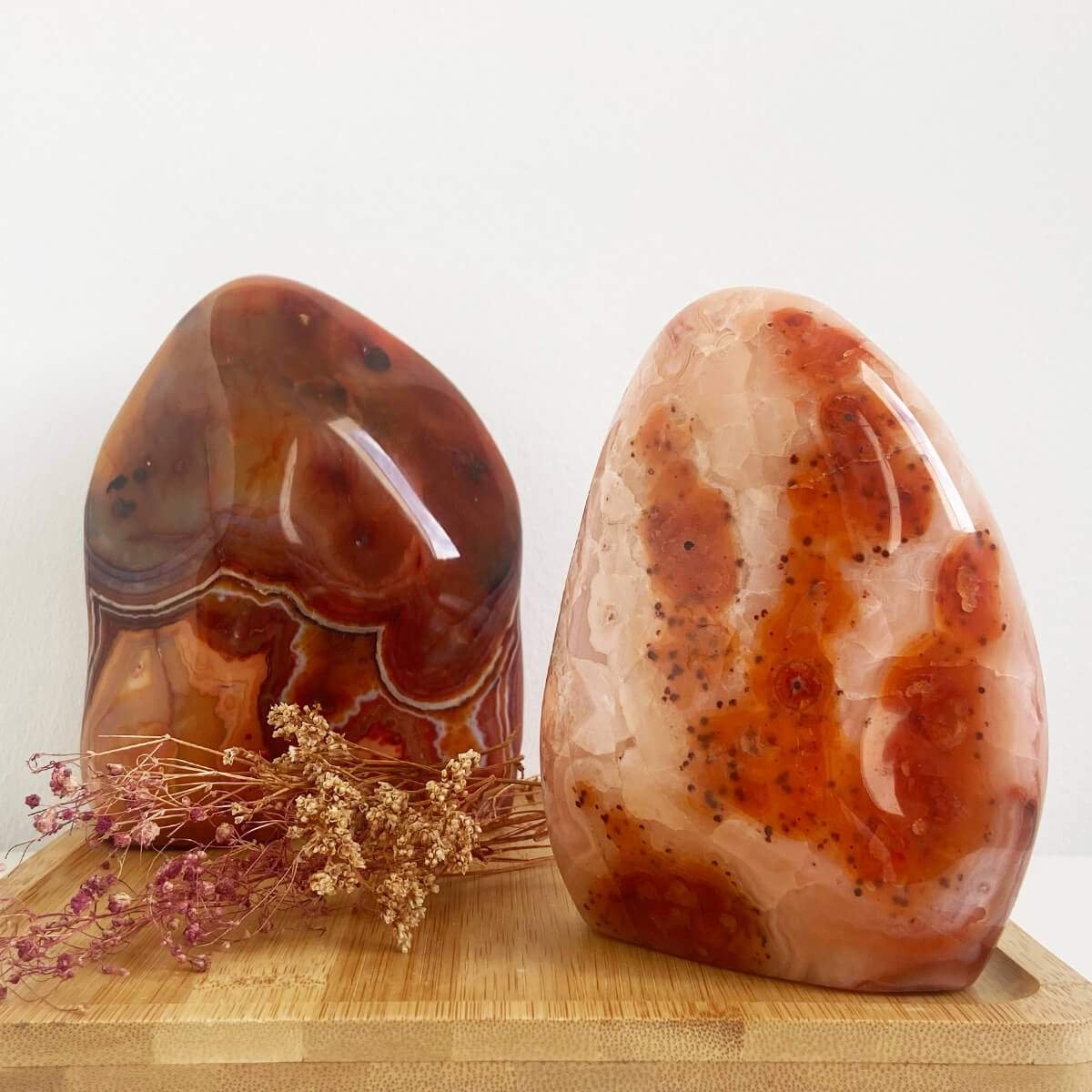 monolito de ágata cornalina grande