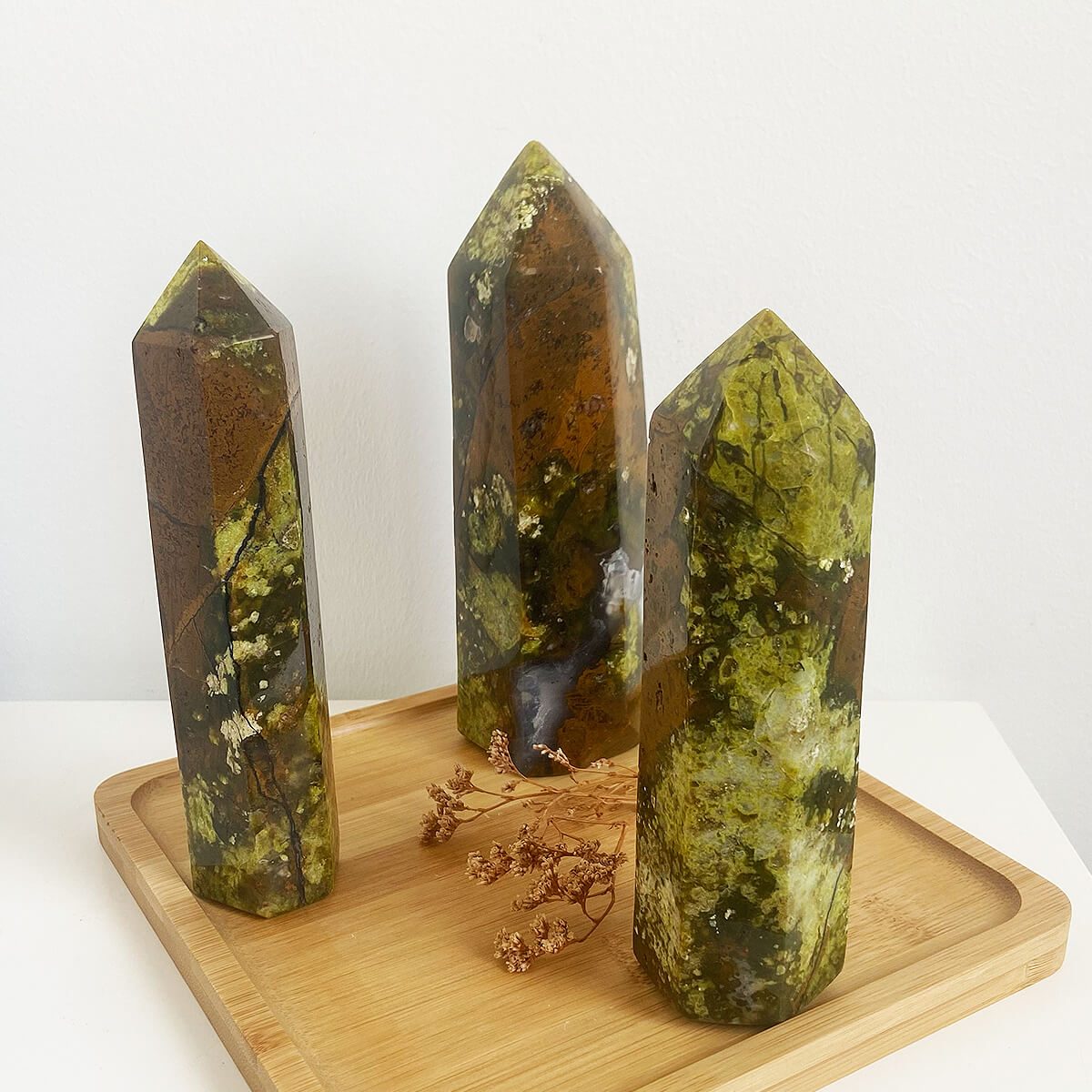 punta de ópalo verde