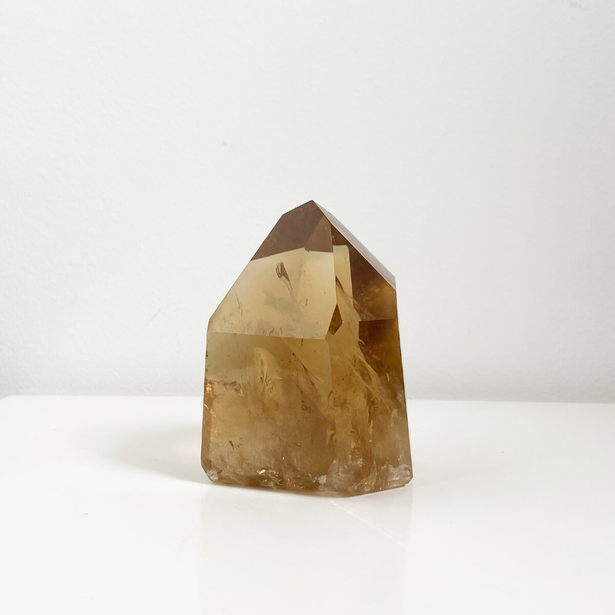 Punta de citrino pulida extra grande