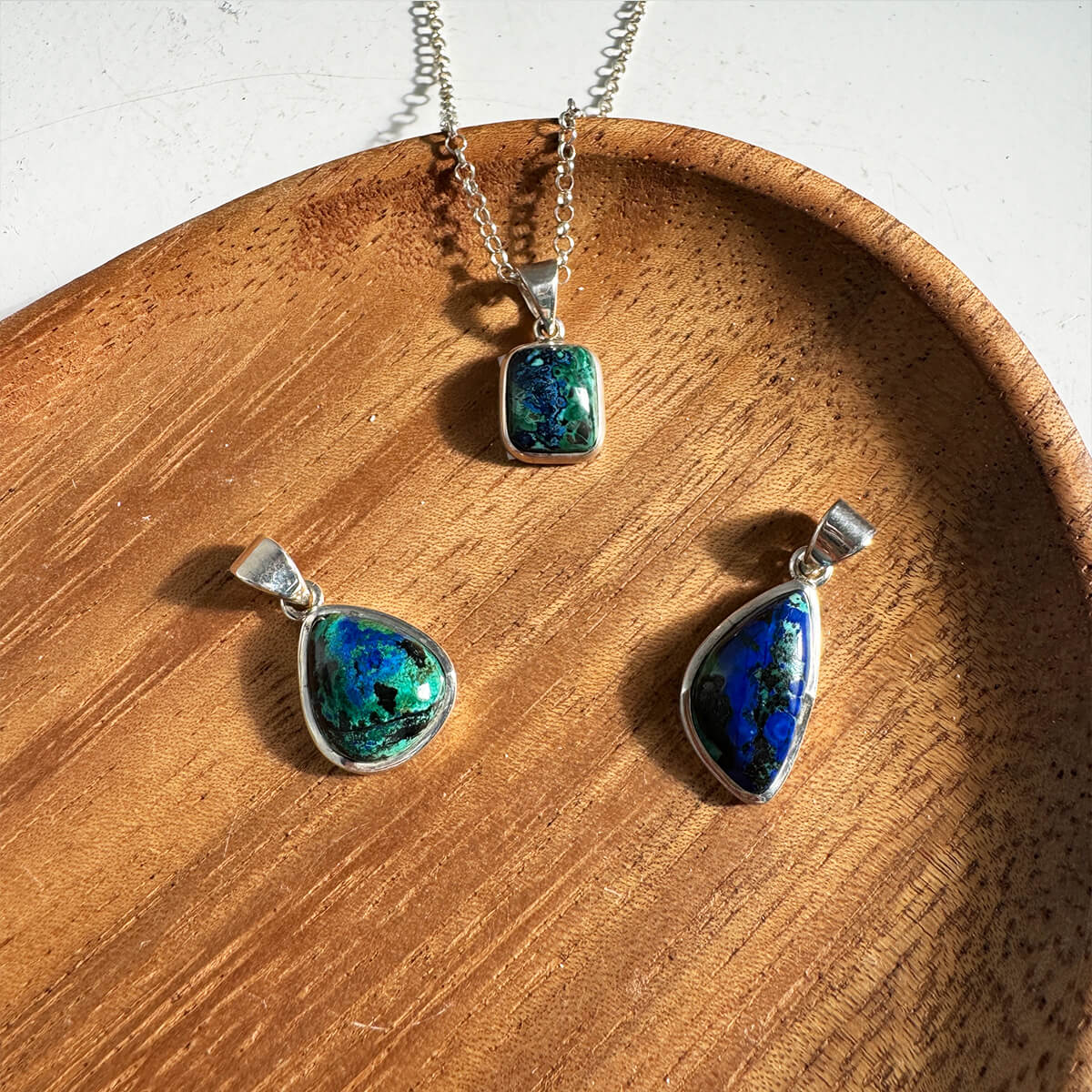 colgante de azurita mediano