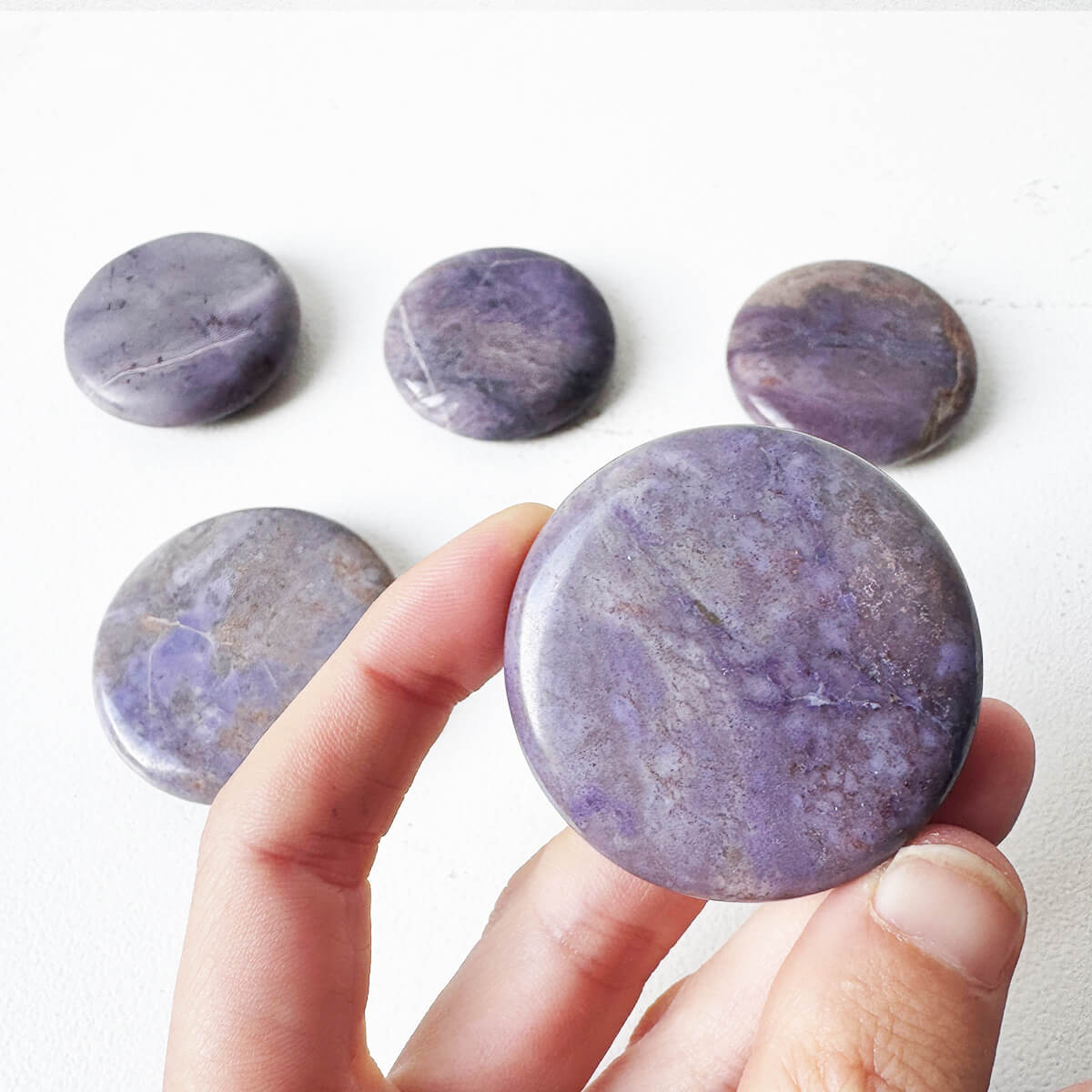 rodado de jade púrpura