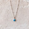 Colgante de turquesa con cadena