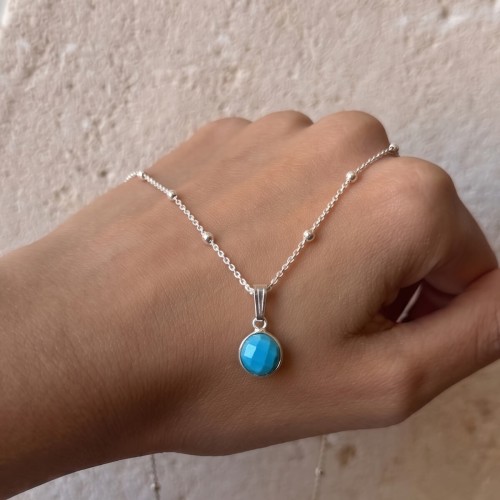 colgante promo turquesa